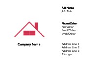 Raise the Roof Full Colour Business Cards