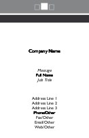 Square is Hip Full Colour Business Cards