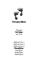 Sweet Feet Recycled Business Cards