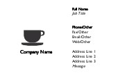 Wake Up Cup Recycled Business Cards