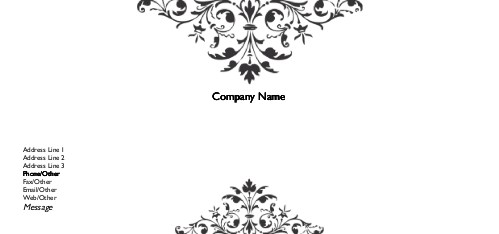 Elegant Trim Full Colour Compliment Slips