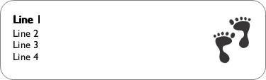 Sweet Feet Return Address Labels
