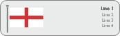 English Flag Return Address Labels