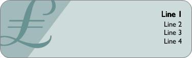 Green Pound Sign Return Address Labels