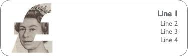 Queen's Pound Return Address Labels
