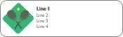 Crossed Racquets Return Address Labels