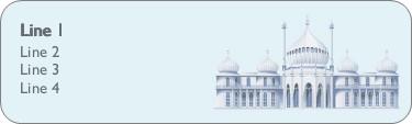 The Royal Pavilion Return Address Labels