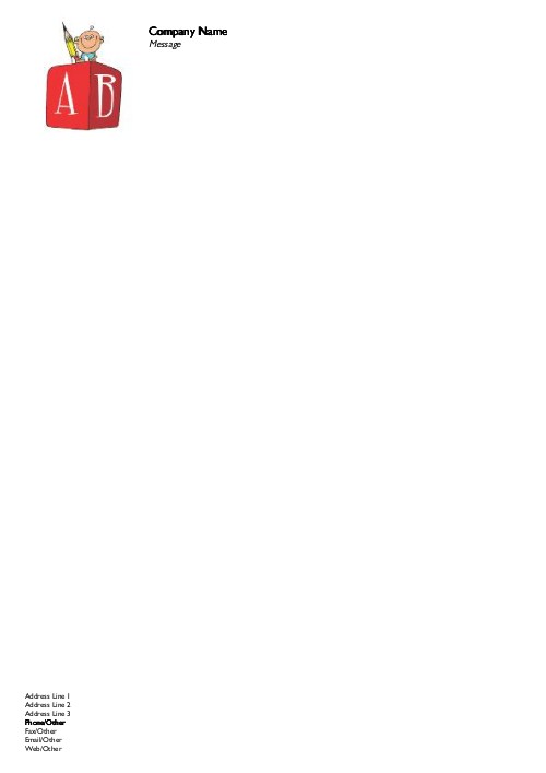 Brainy Baby A4 Recycled Letterhead