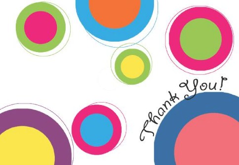 Bubbly Thanks Thank You Cards