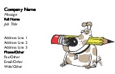 Calculating Canine Full Colour Business Cards