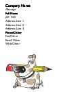 Calculating Canine Recycled Business Cards