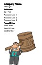 Carry a Big Gavel Recycled Business Cards
