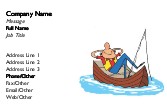Gone Fishing Full Colour Magnetic Business Cards