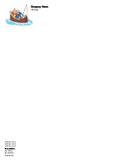 Gone Fishing A4 Letterhead