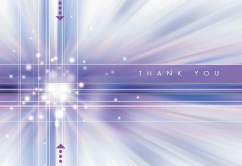 Sparkling Thanks Thank You Cards