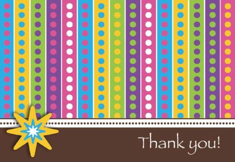 Sunshiny Thanks Thank You Cards