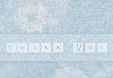 True Blue Thank You Cards