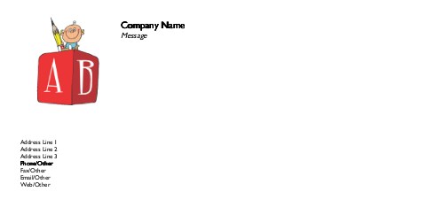 Brainy Baby Full Colour Compliment Slips