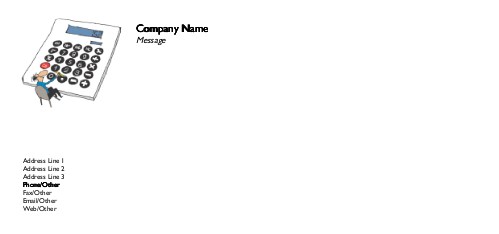 Numbers Guy Full Colour Compliment Slips