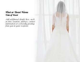 All Dressed in White Large Save the Date Magnets