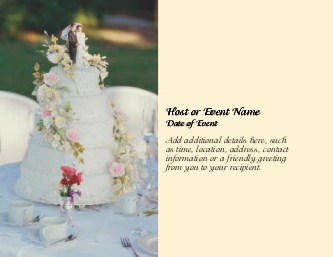 Cake Couple Large Save the Date Magnets