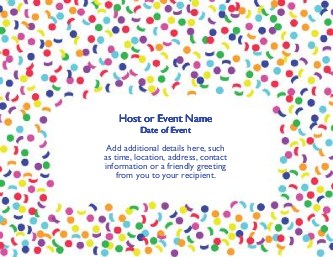 Confetti Cloud Large Save the Date Magnets