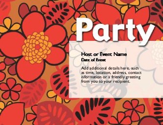 Flashy Foliage Large Save the Date Magnets