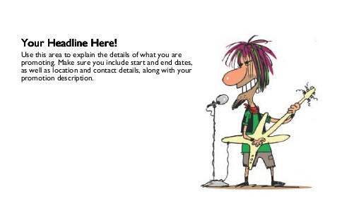 Rebel Rocker Full Colour Oversized Postcards