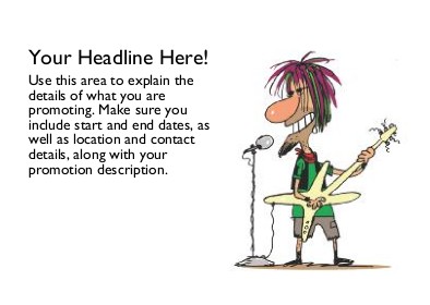 Rebel Rocker Full Colour Standard Sized Postcards