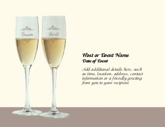 Toast the Happy Couple Large Save the Date Magnets