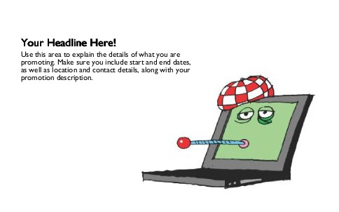 Virus Buster Full Colour Oversized Postcards