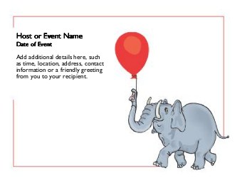 Elephant on Parade Large Save the Date Magnets