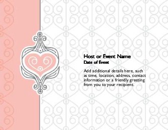 Graceful Twists and Turns Large Save the Date Magnets