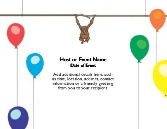 Merrymaking Monkey Large Save the Date Magnets