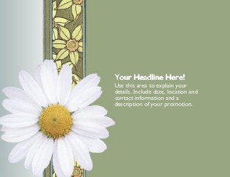 White Daisy Large Magnets