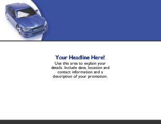 Metallic Blue Car Large Magnets