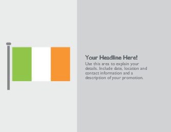 Irish Flag Large Magnets