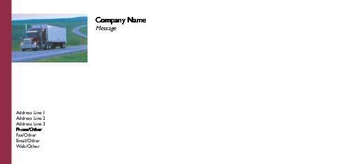 Keep on Trucking Full Colour Compliment Slips