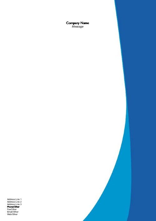 Two Blue A4 Recycled Letterhead