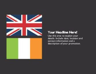 United with Ireland Large Magnets