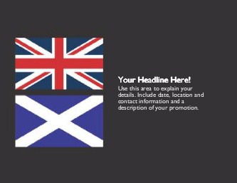United with Scotland Large Magnets
