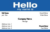 Bold Hello Full Colour Business Cards