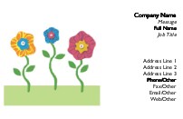 Delightful Trio Recycled Business Cards