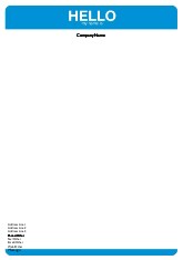 The Name Game A4 Recycled Letterhead