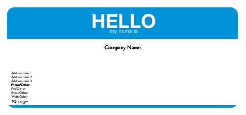 The Name Game Full Colour Compliment Slips