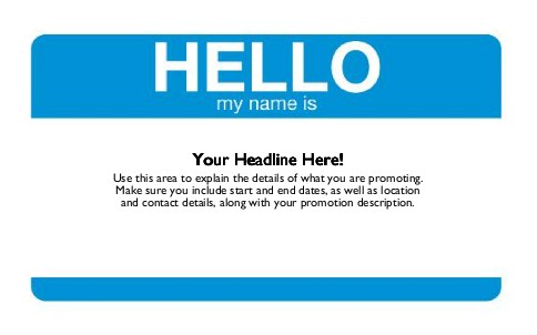 The Name Game Full Colour Oversized Postcards