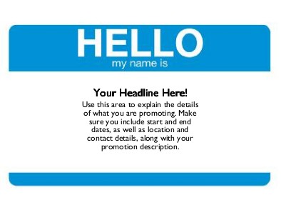 The Name Game Full Colour Standard Sized Postcards