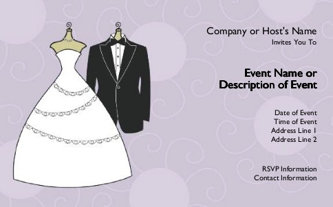 Dressed to the Nines Postcard Invitation-Oversized