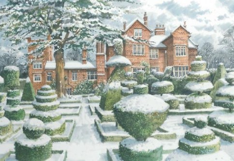 Peaceful Snowfall Personalised Christmas Cards