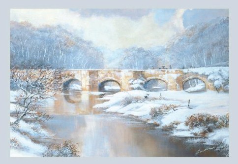 Winter River Personalised Christmas Cards